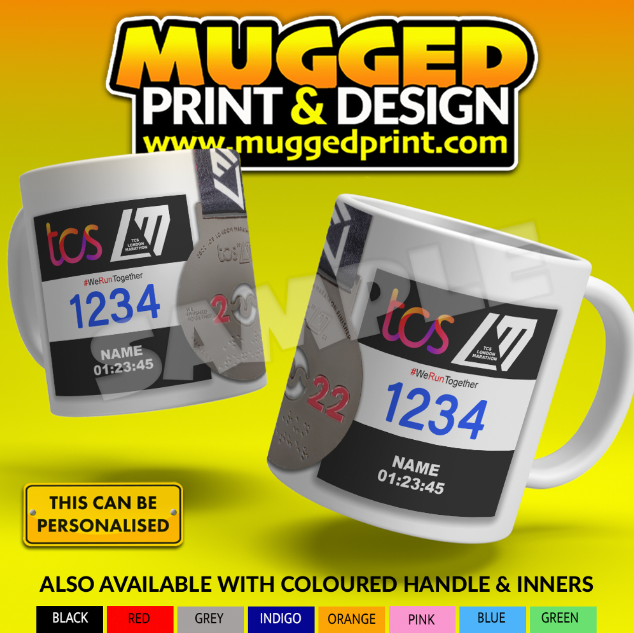 2022 London Marathon Mug *PERSONALISED*