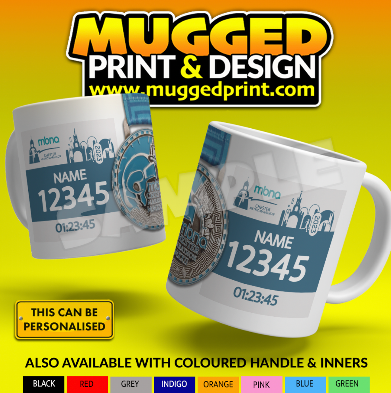2023 Chester Metric Marathon Mug *PERSONALISED*