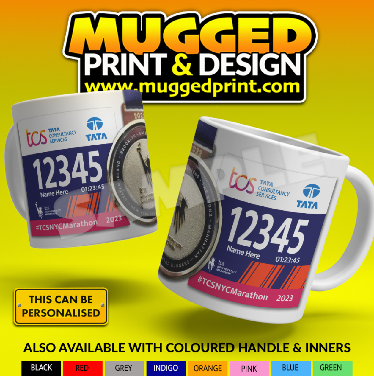 2023 New York Marathon Mug *PERSONALISED*