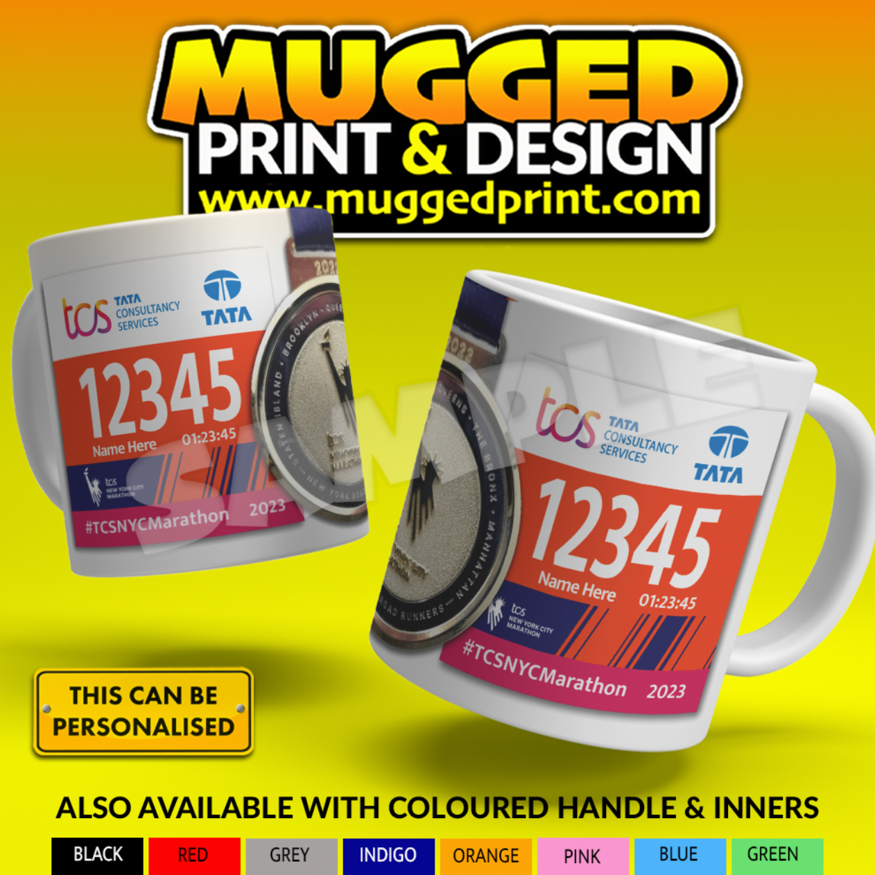 2023 New York Marathon Mug *PERSONALISED*