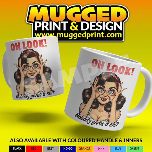 Ohhh Look ! 60s Pin Up Sarcastic Mug