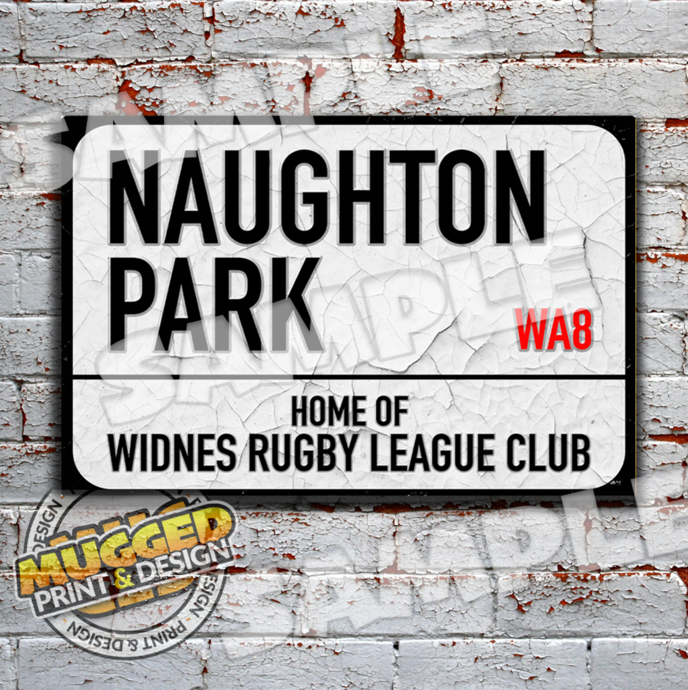Naughton Park (Widnes RL) Street Sign