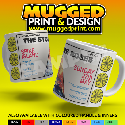 Stone Roses Spike Island Ticket Mug