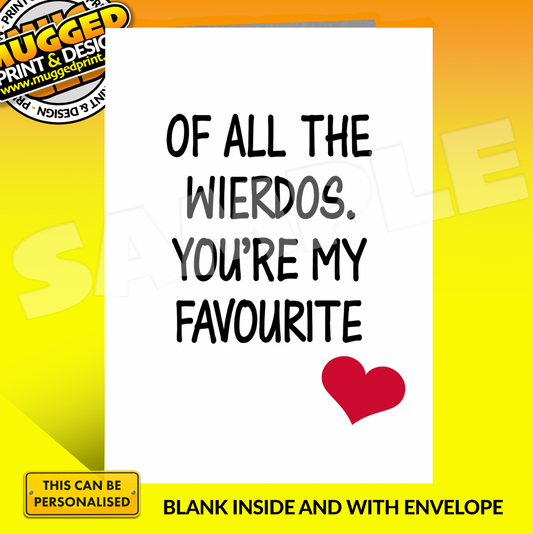 Love Greetings Card *PERSONALISED*