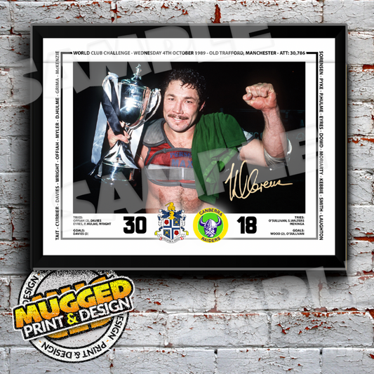 Widnes RLFC - 1989 World Champions KURT Print