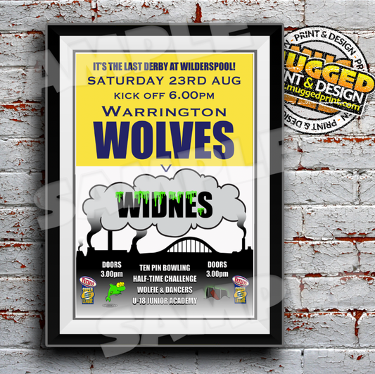 Widnes RLFC - 2003 Warrington v Widnes Match Re-Mastered Poster