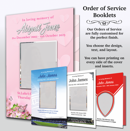 Order of Service Booklets
