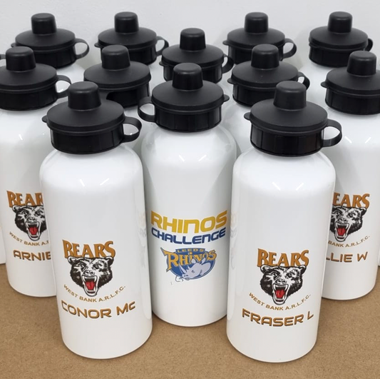 Aluminium water bottle 500ml *PERSONALISED*