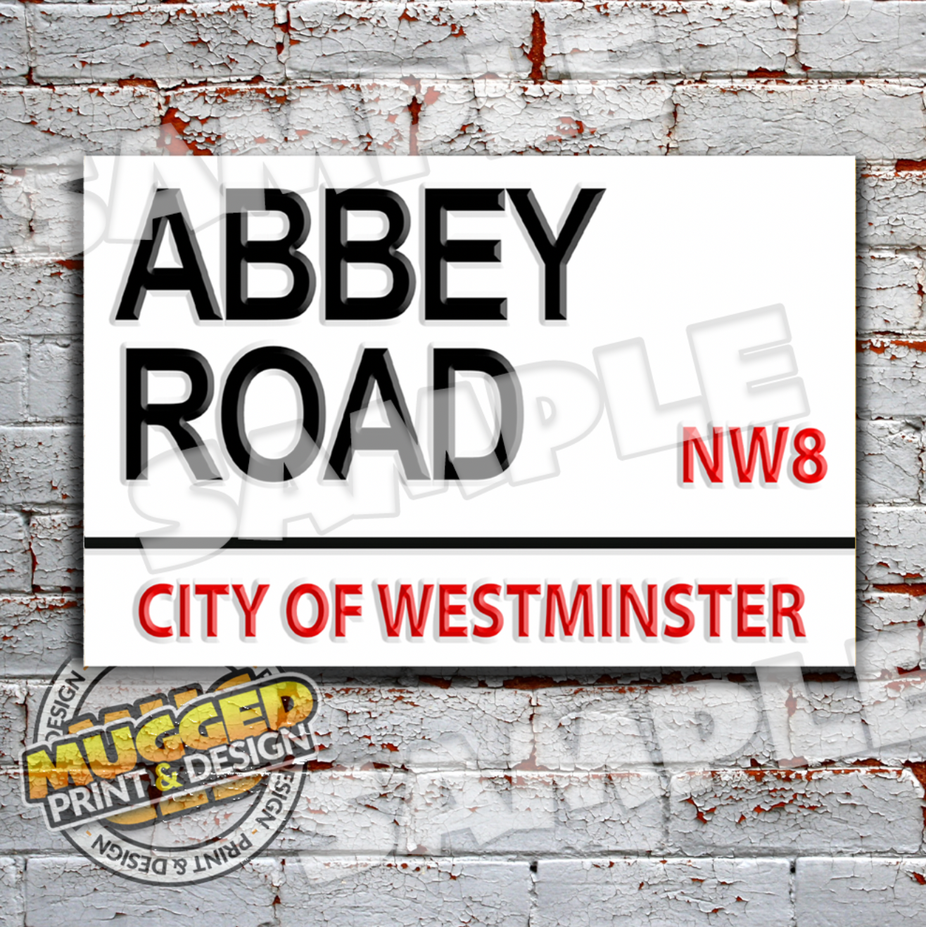 Abbey Road - The Beatles Vintage Street Sign