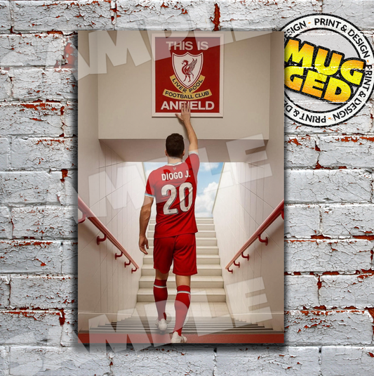 Aluminium Liverpool FC - Diogo Jota Sign