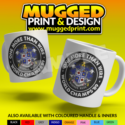 One More Than Wire - World Champs '89 Widnes RLFC Mug