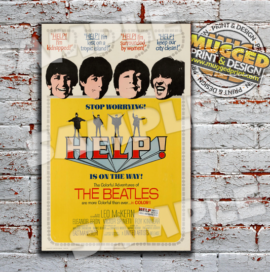 The Beatles 'HELP' Movie Replica Sign