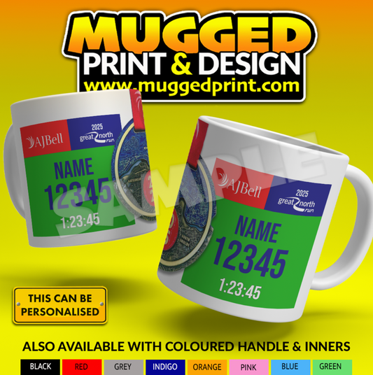 2025 Great North Run Half Marathon Mug *PERSONALISED*