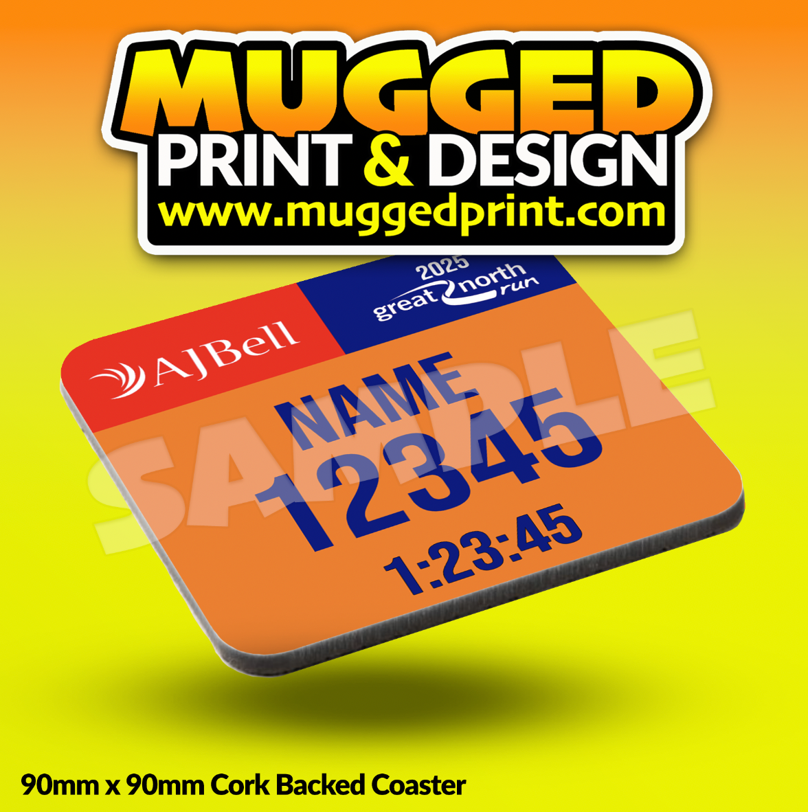 2025 Great North Run (GNR) Coaster PERSONALISED