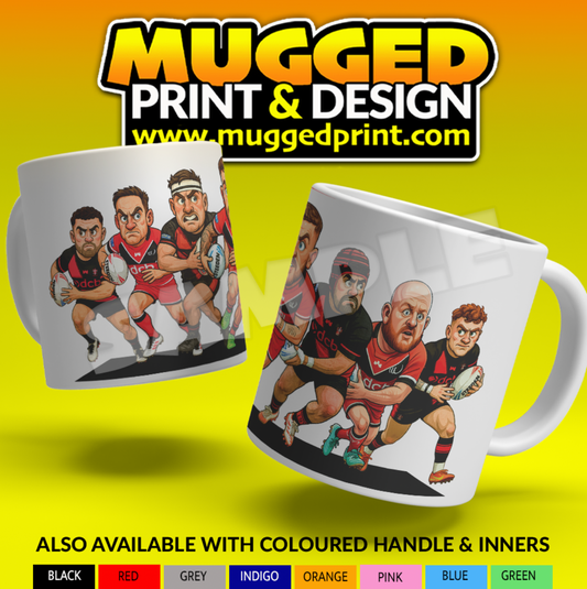 Widnes Vikings Cartoon Player Mug