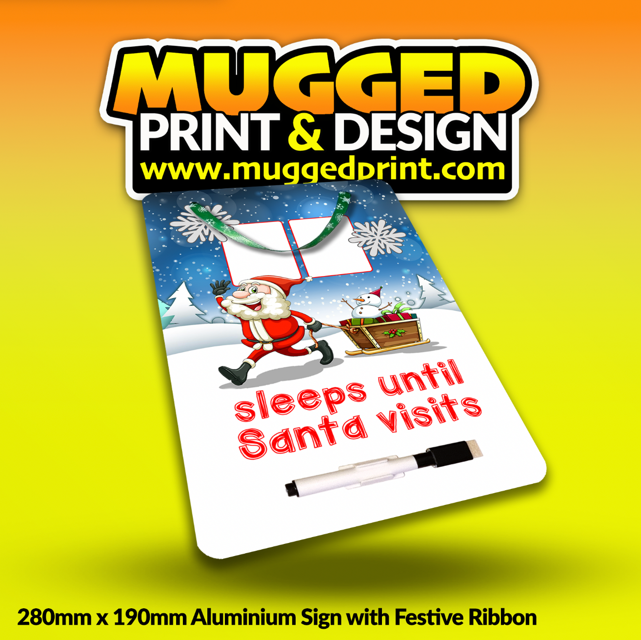 Sleeps 'Til Xmas Sign