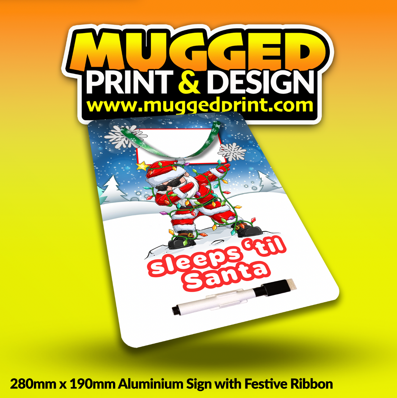 Sleeps 'Til Xmas Sign