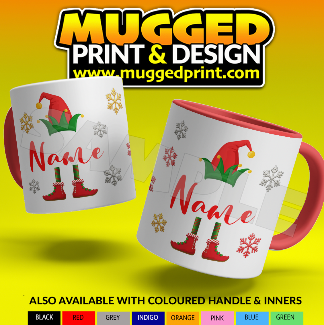 Xmas Elf Mug *PERSONALISED*