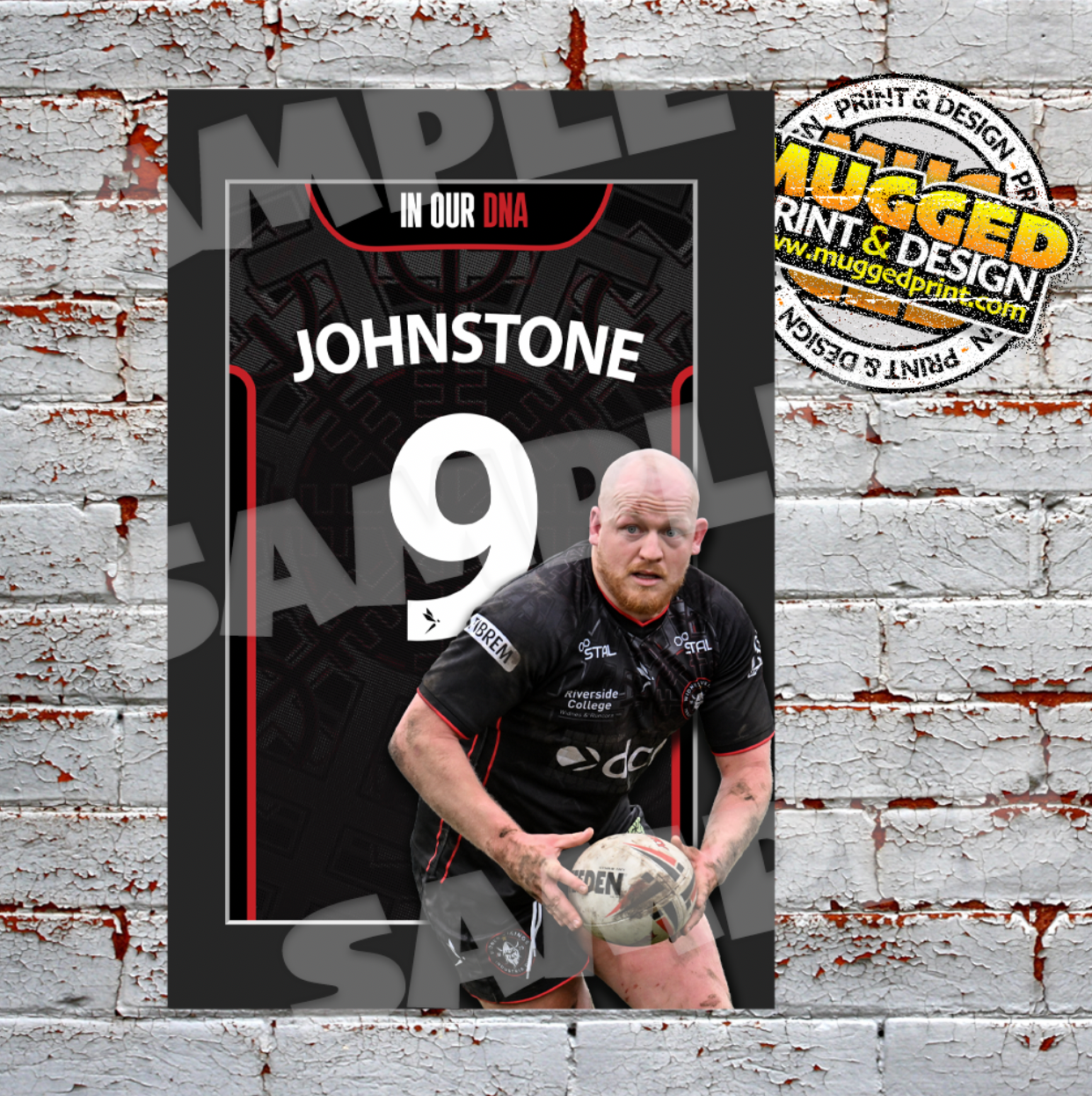 A4 Widnes Vikings 2026 Player & Shirt Print