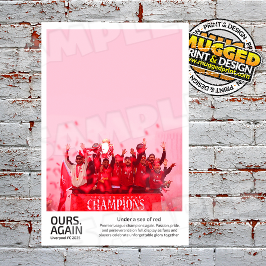Aluminium Liverpool FC - 'Under a Sea of Red' Sign
