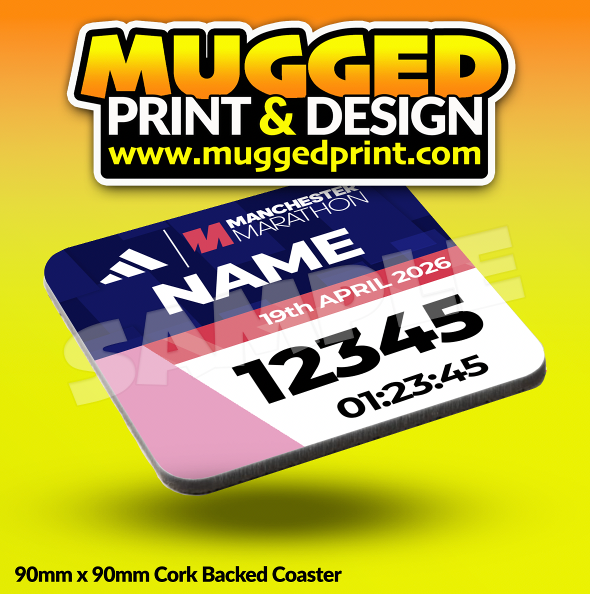 2026 Manchester Marathon Coaster PERSONALISED