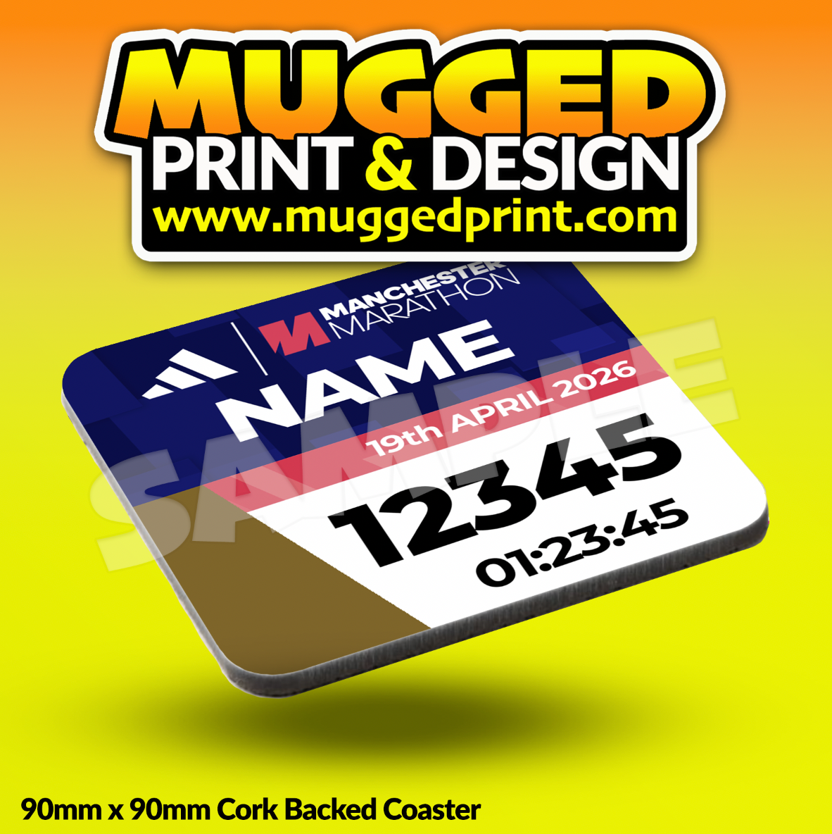 2026 Manchester Marathon Coaster PERSONALISED