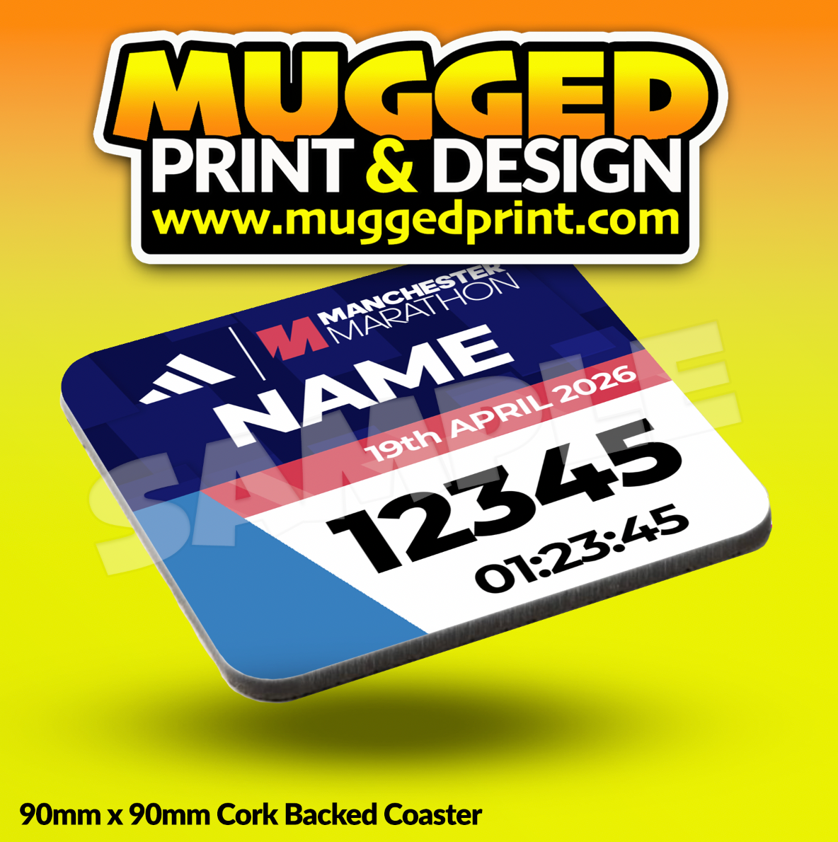 2026 Manchester Marathon Coaster PERSONALISED