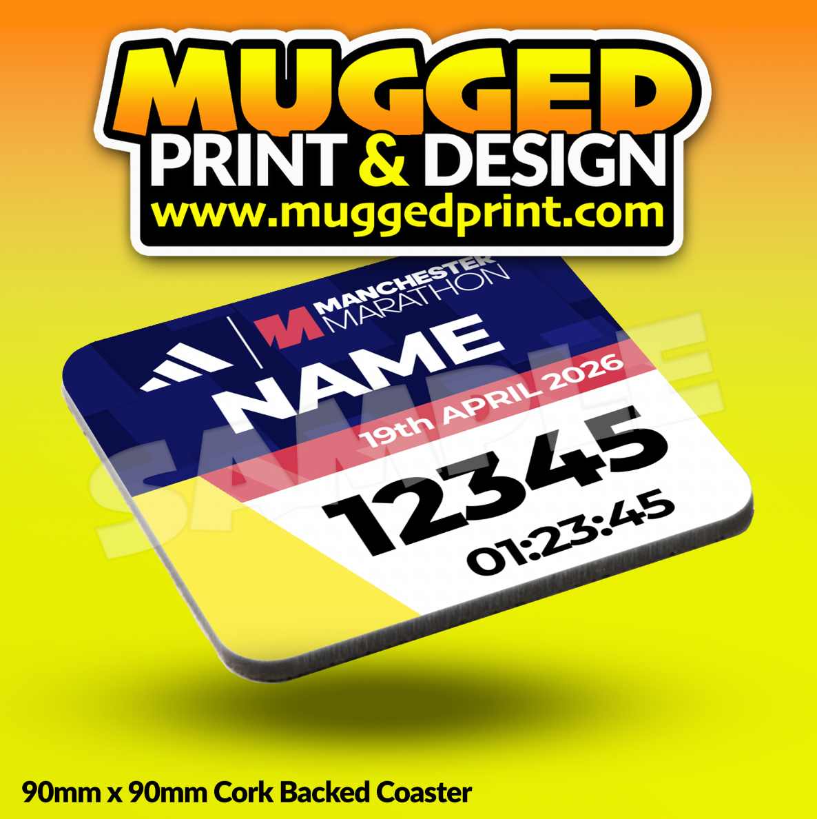 2026 Manchester Marathon Coaster PERSONALISED