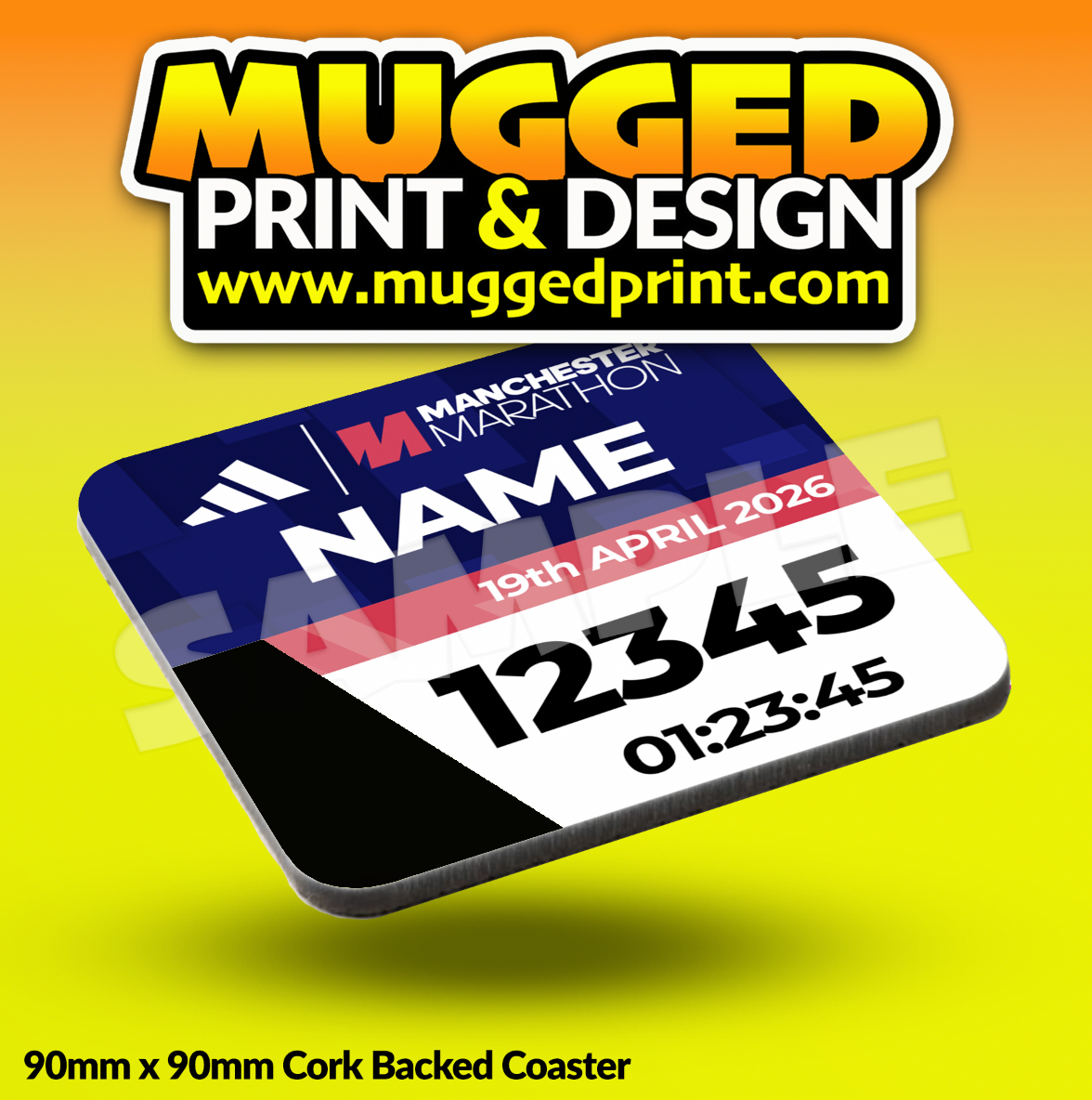 2026 Manchester Marathon Coaster PERSONALISED