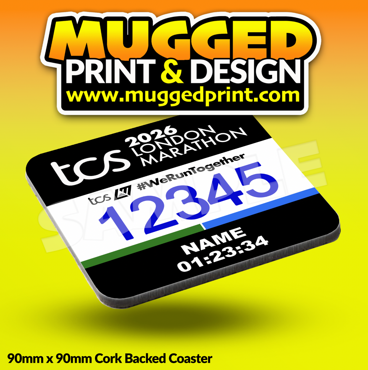 2026 London Marathon Coaster *PERSONALISED*