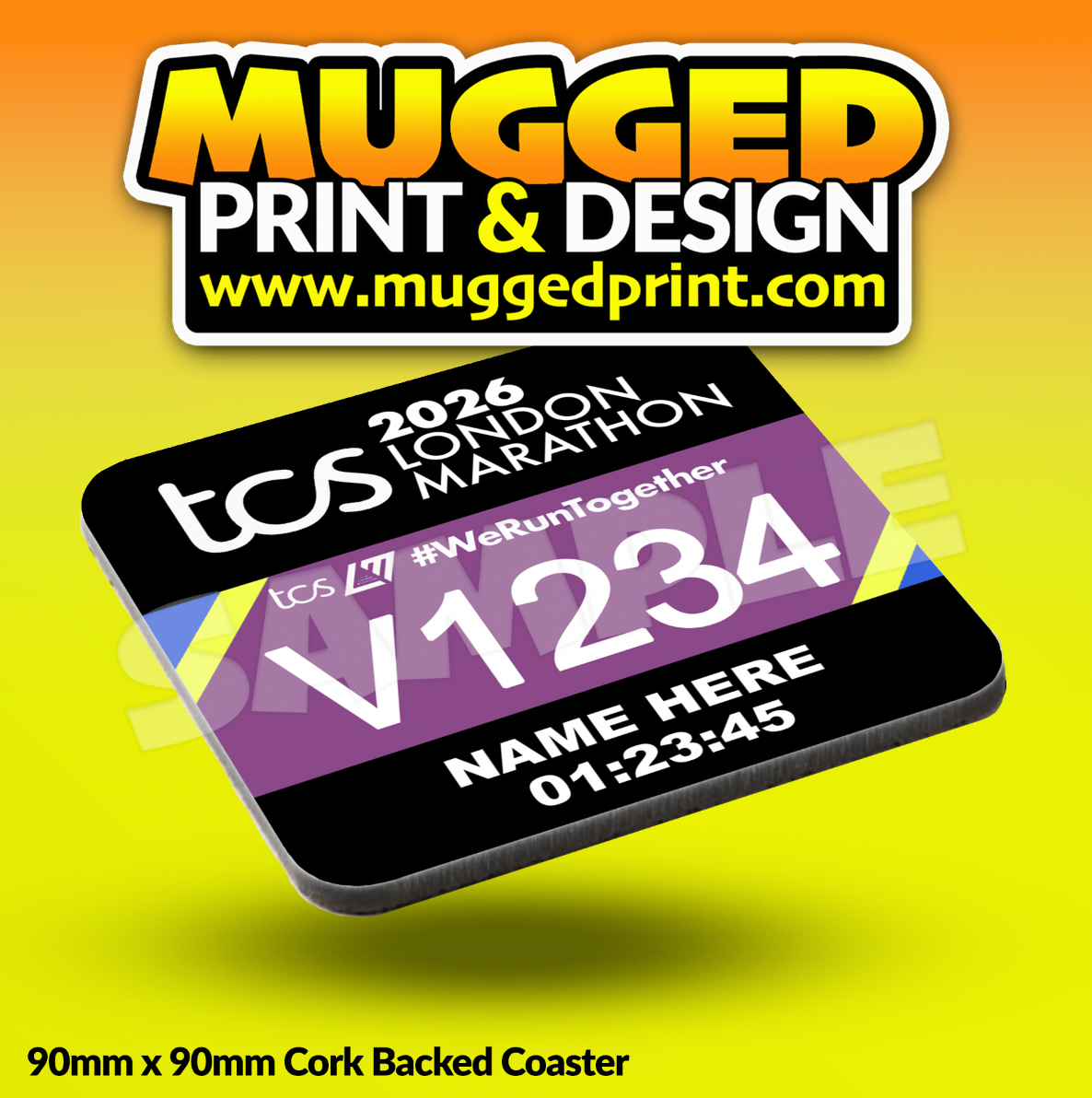 2026 London Marathon Coaster *PERSONALISED*