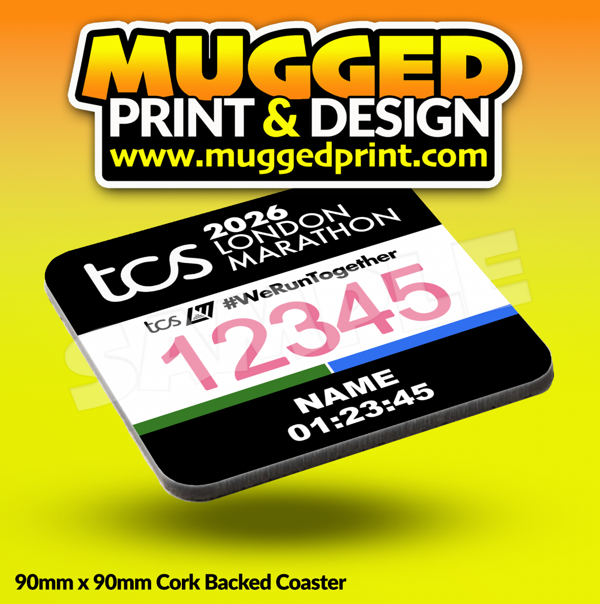 2026 London Marathon Coaster *PERSONALISED*