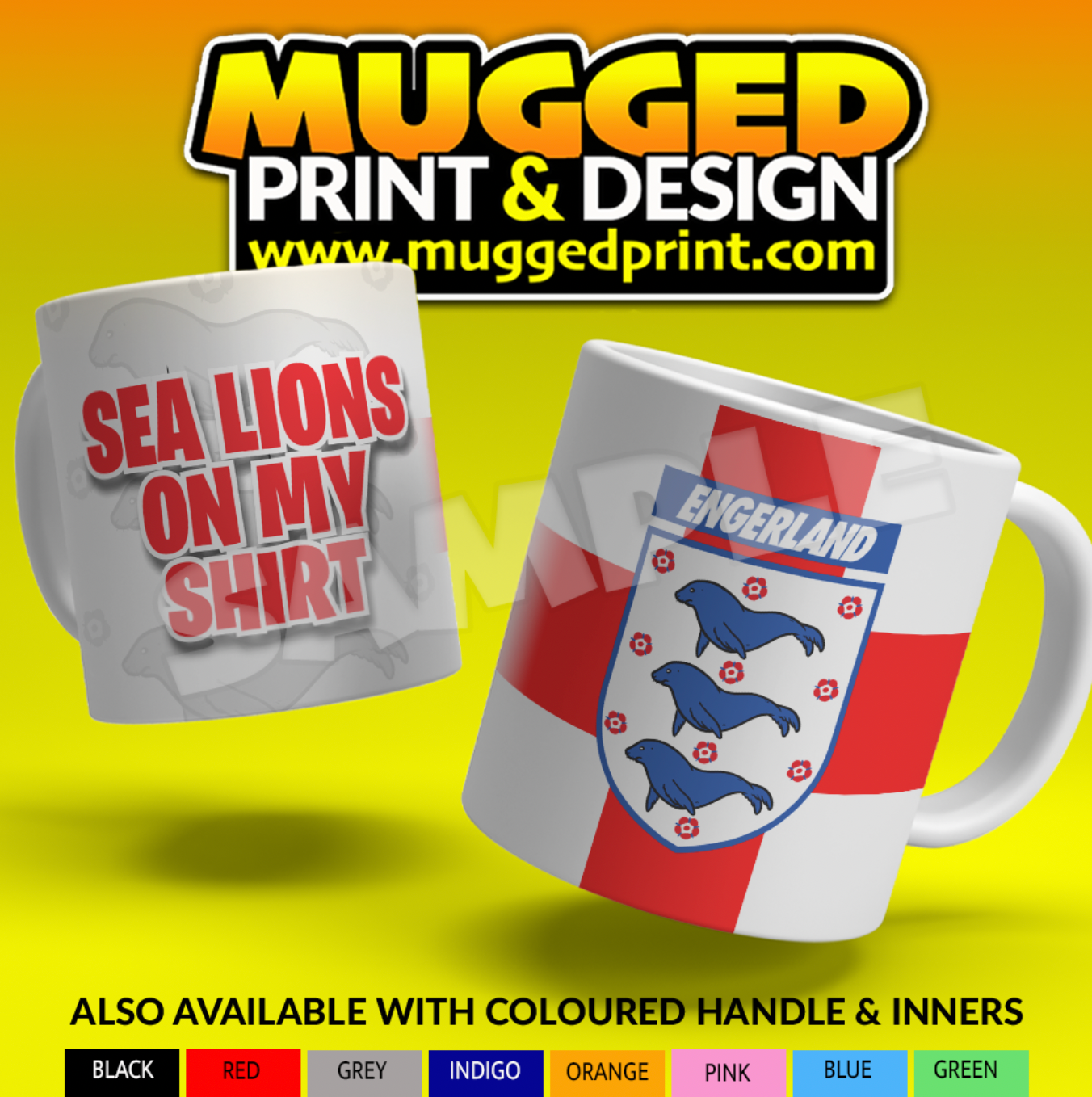 England World Cup 2026 Mug - SEA LIONS ON MY SHIRT