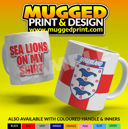 England World Cup 2026 Mug - SEA LIONS ON MY SHIRT