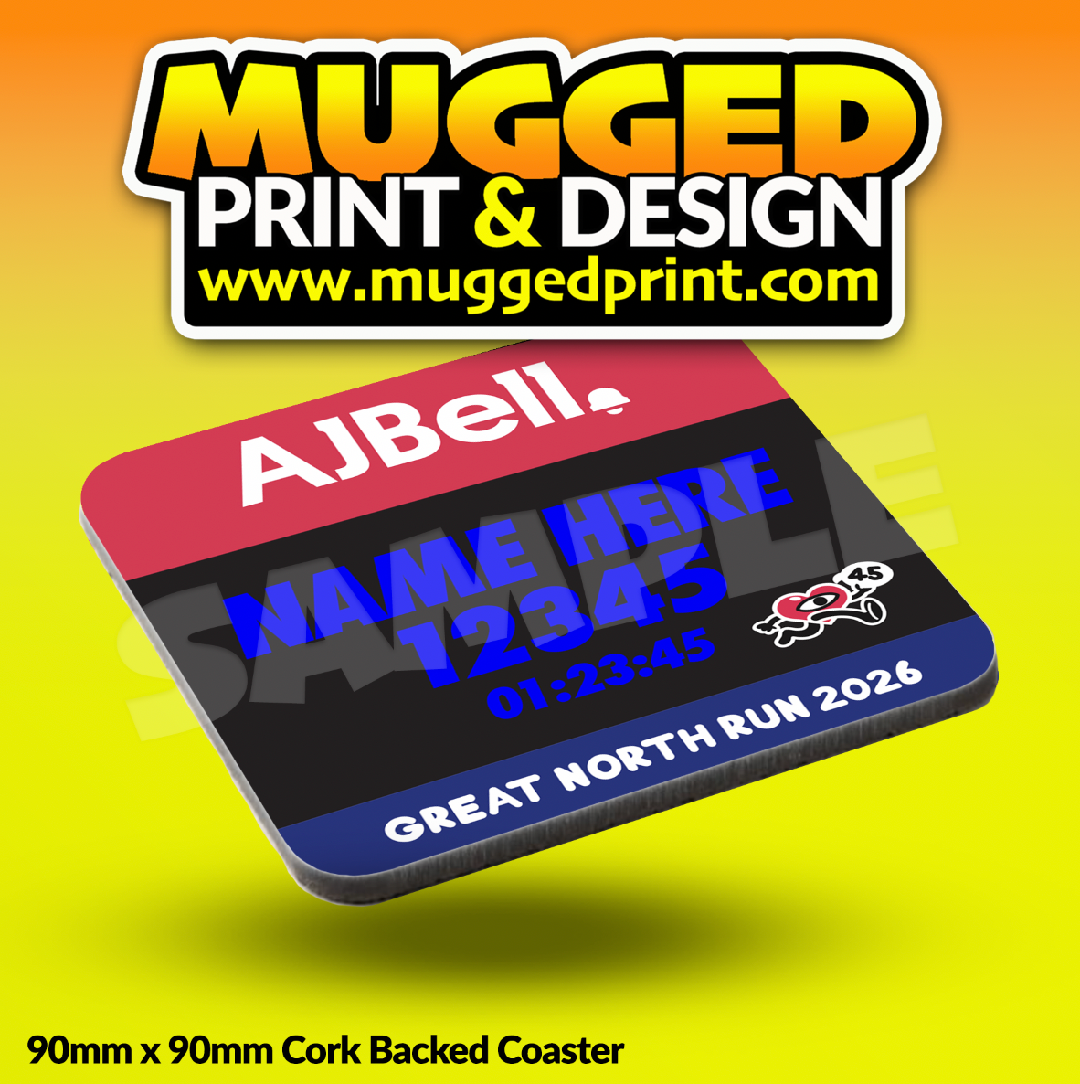 2026 Great North Run (GNR) Coaster PERSONALISED