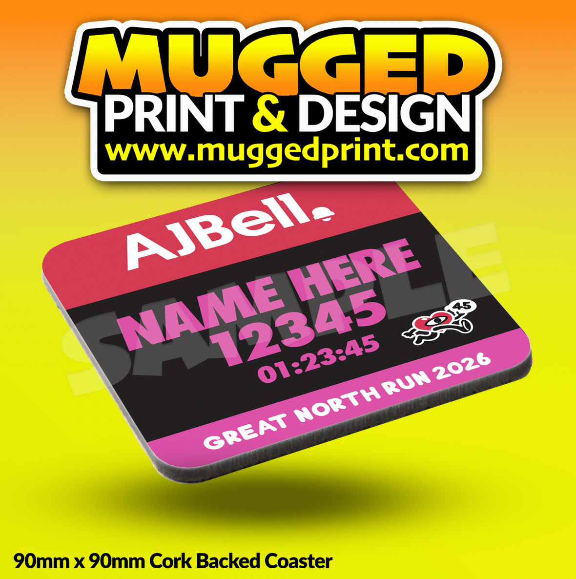 2026 Great North Run (GNR) Coaster PERSONALISED