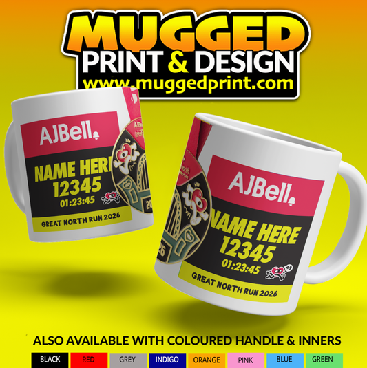 2026 Great North Run Half Marathon Mug *YELLOW*