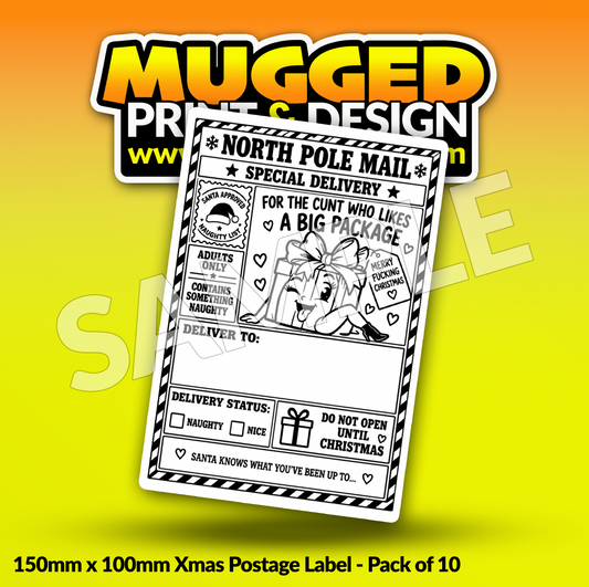 SWEARING Xmas Labels (Pack of 10)