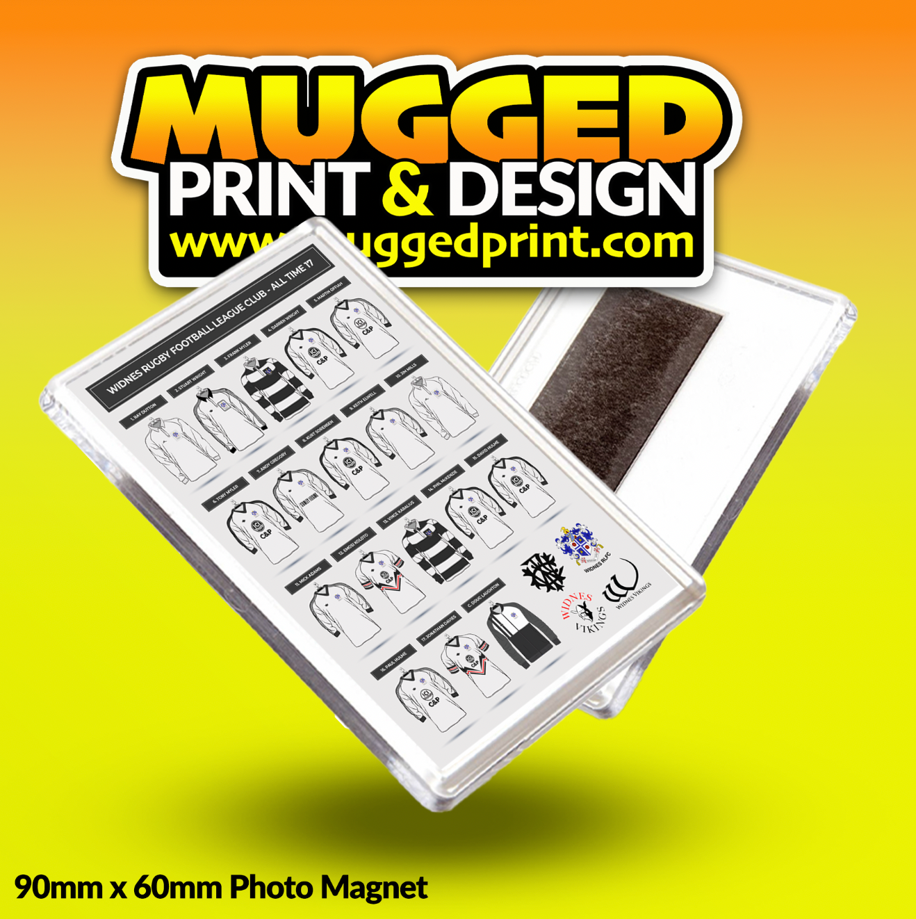 Widnes Rugby League Posters Magnet