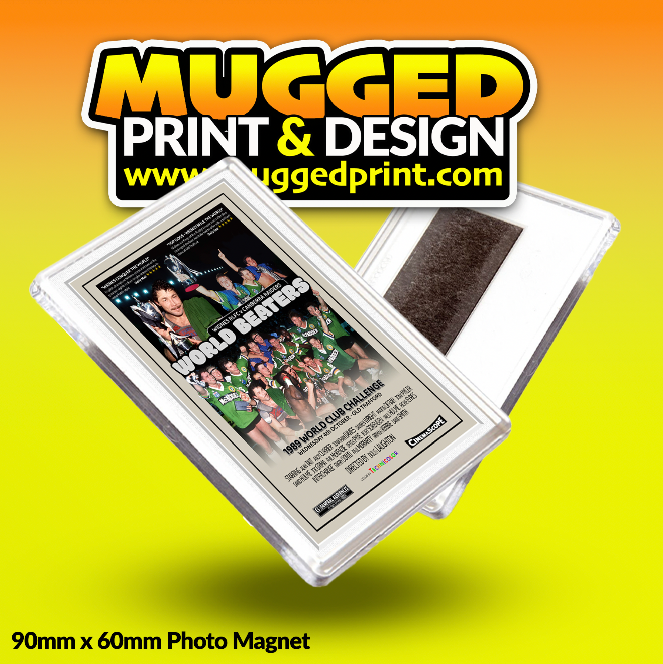 Widnes Rugby League Posters Magnet